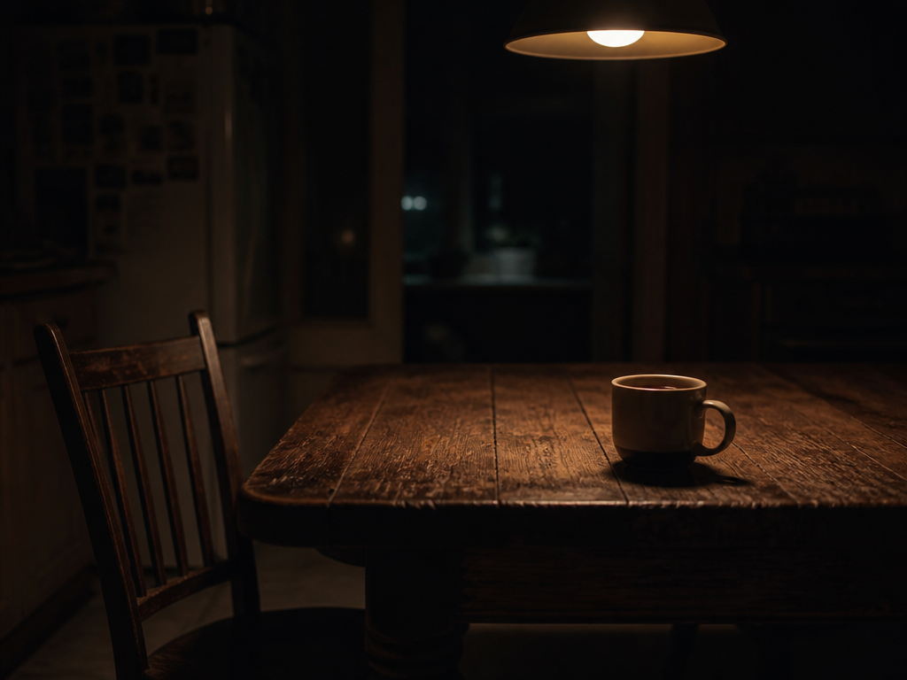The Kitchen Table After Everyone Has Gone to Bed