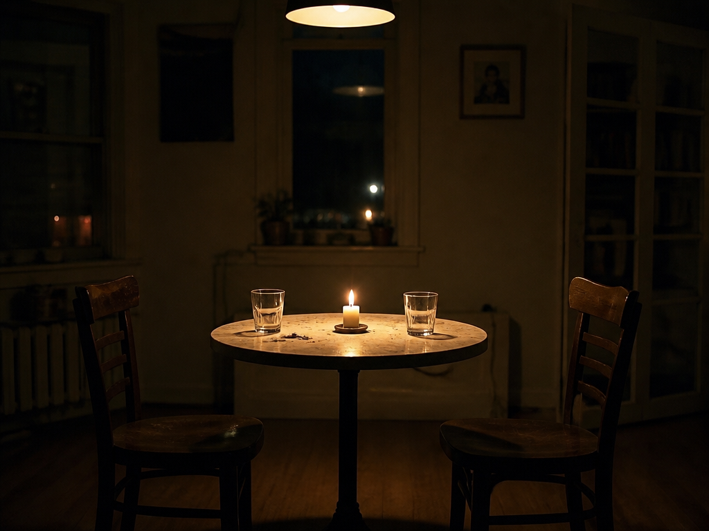 The Kitchen Table After Everyone Has Gone to Bed