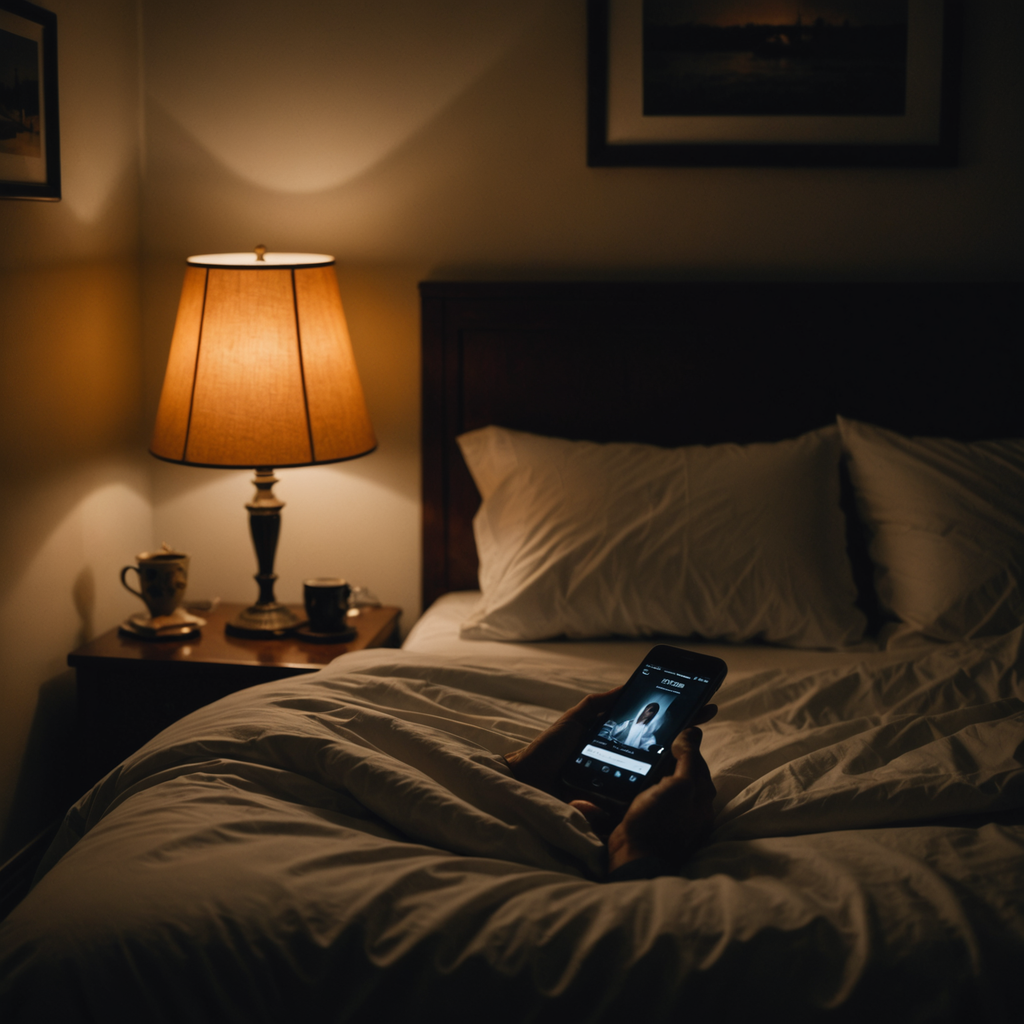 The lamp was still on when I realized I hadn't spoken to anyone